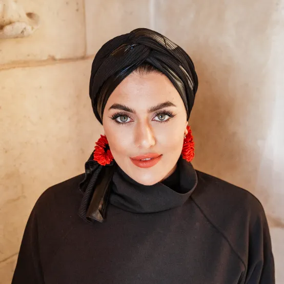 Leather Speckles Turban