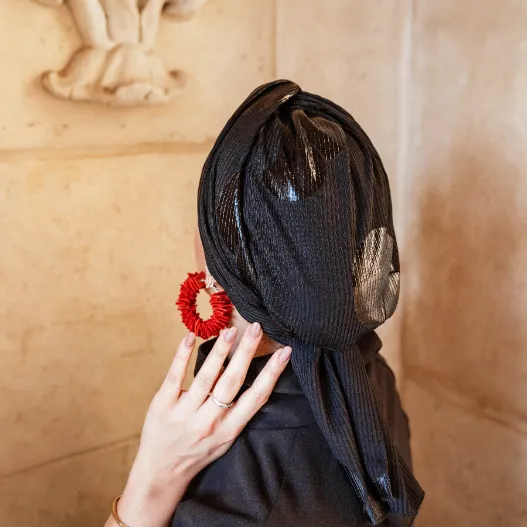 Leather Speckles Turban