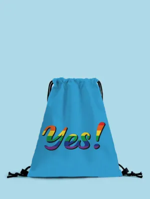 Letter Graphic Drawstring Backpack