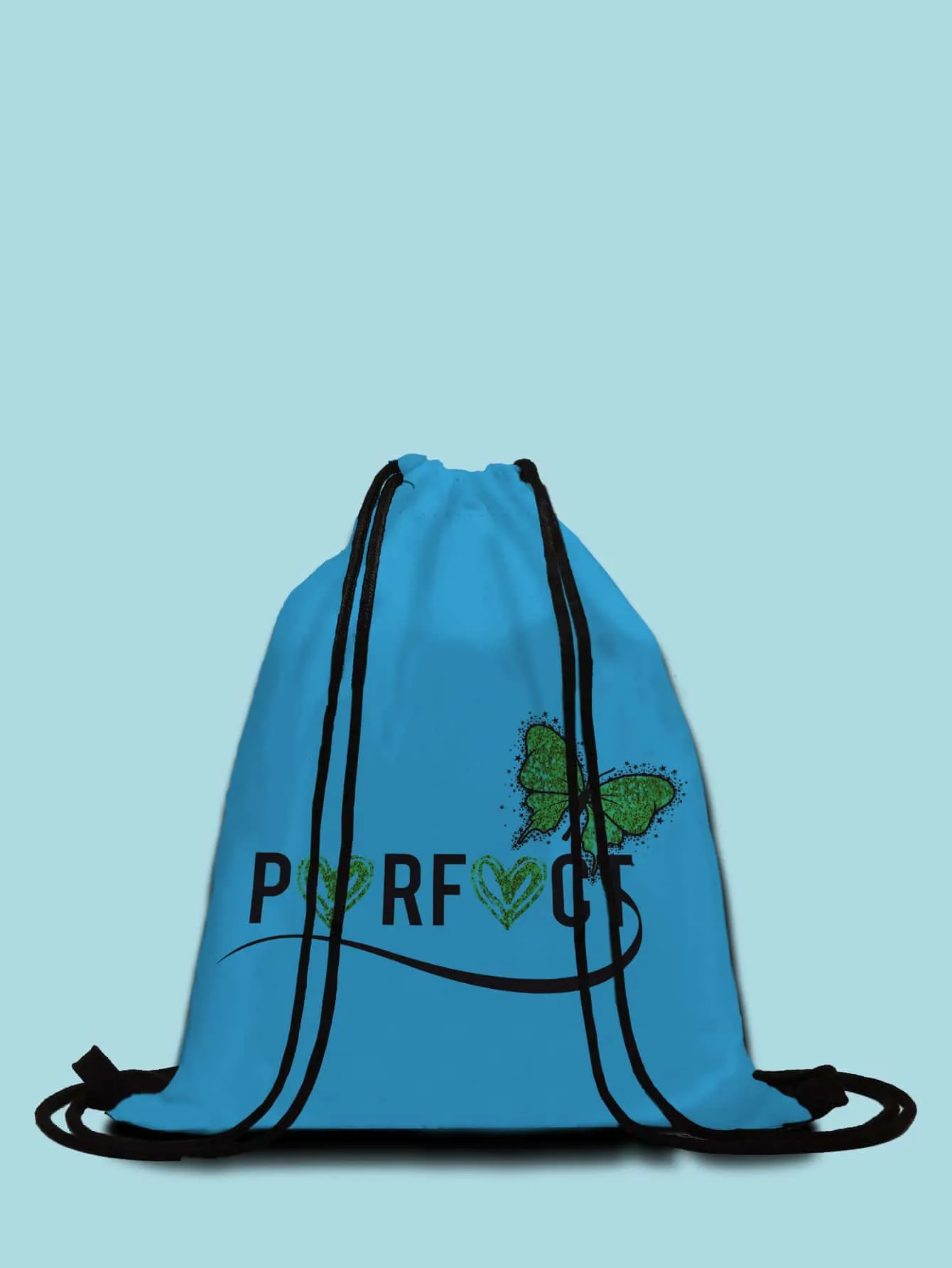 Letter Graphic Drawstring Backpack