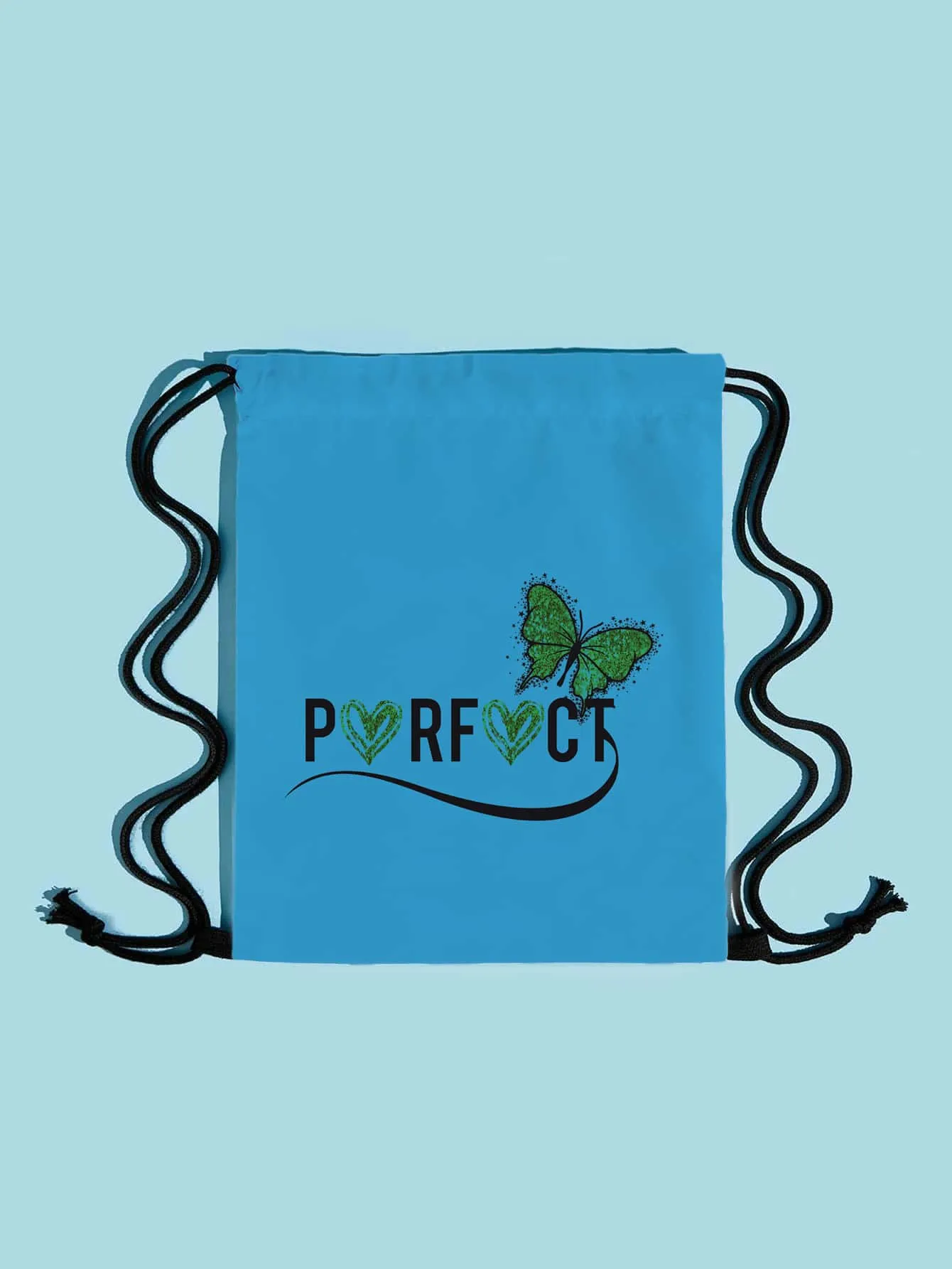 Letter Graphic Drawstring Backpack