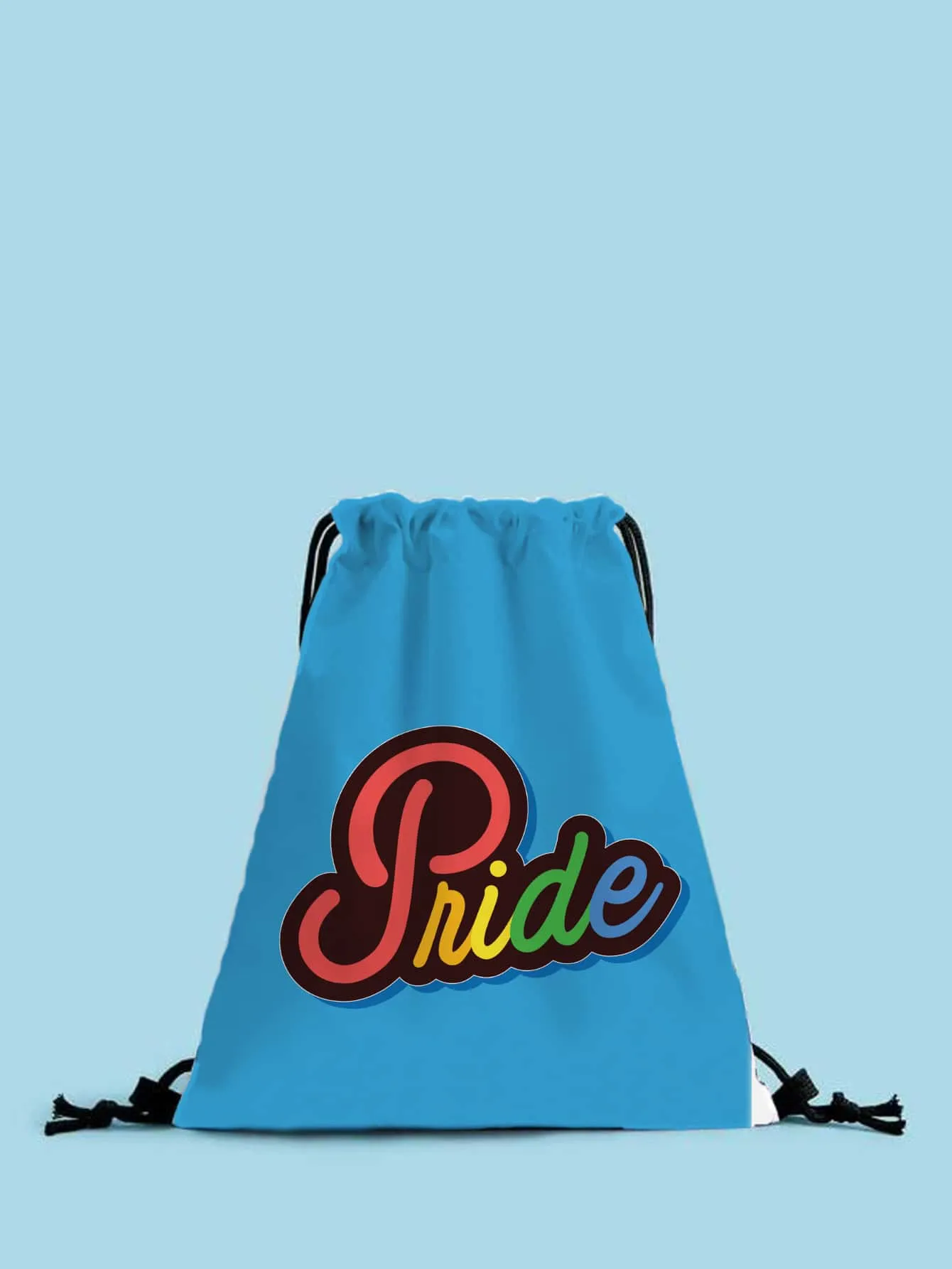 Letter Graphic Drawstring Backpack