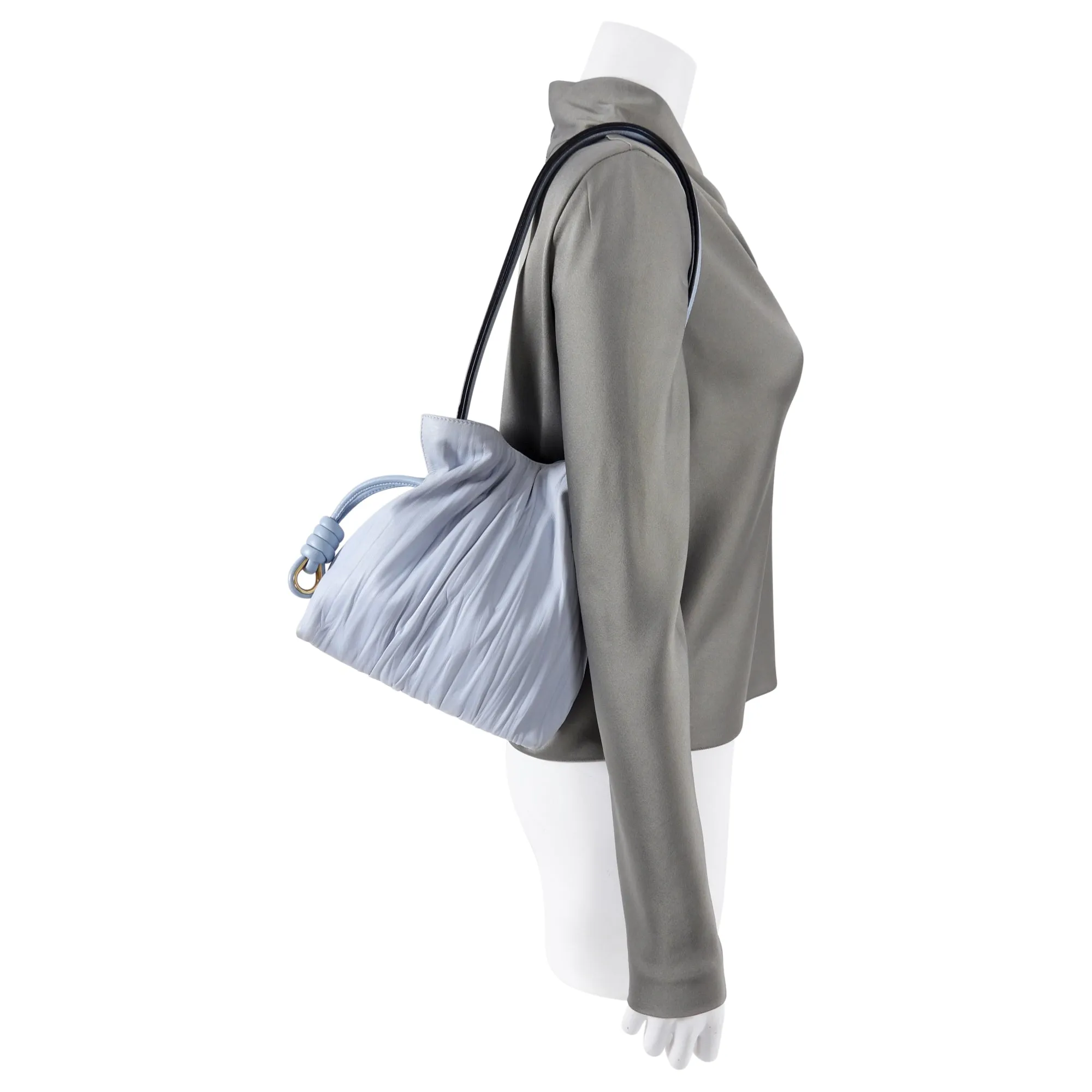 Loewe Pale Light Blue Flamenco Knot Small Bag
