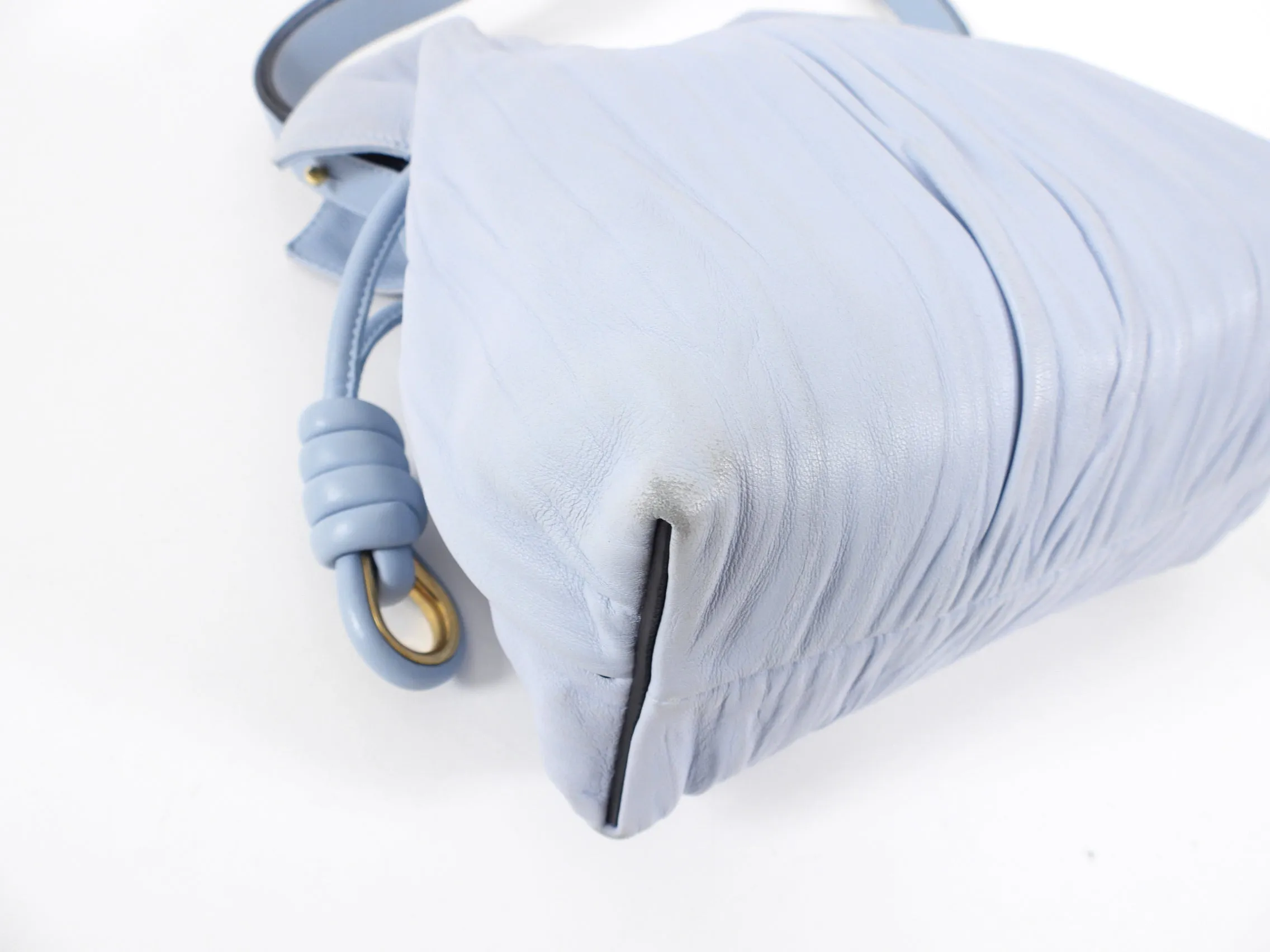 Loewe Pale Light Blue Flamenco Knot Small Bag