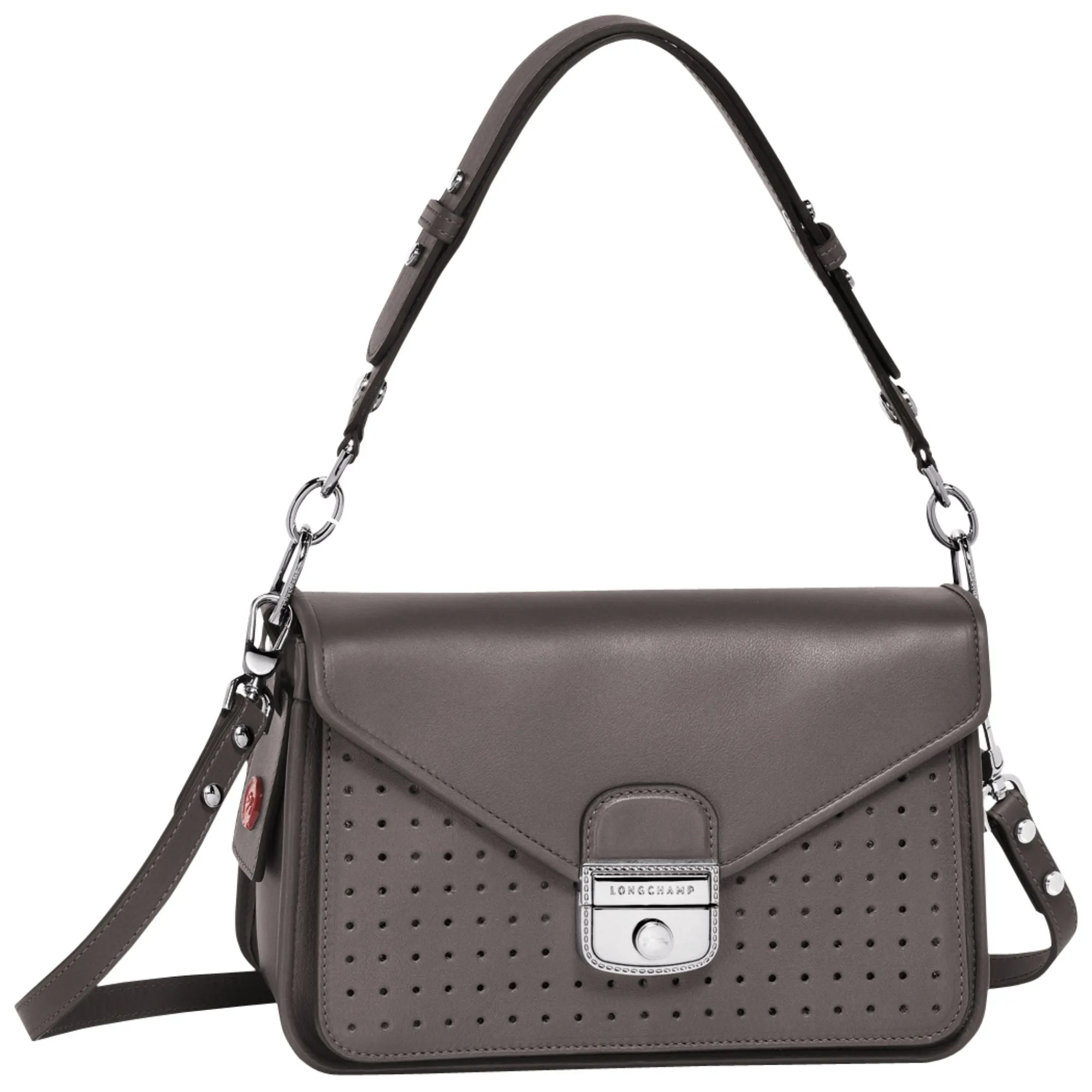 Mademoiselle Longchamp Crossbody Bag - Grey