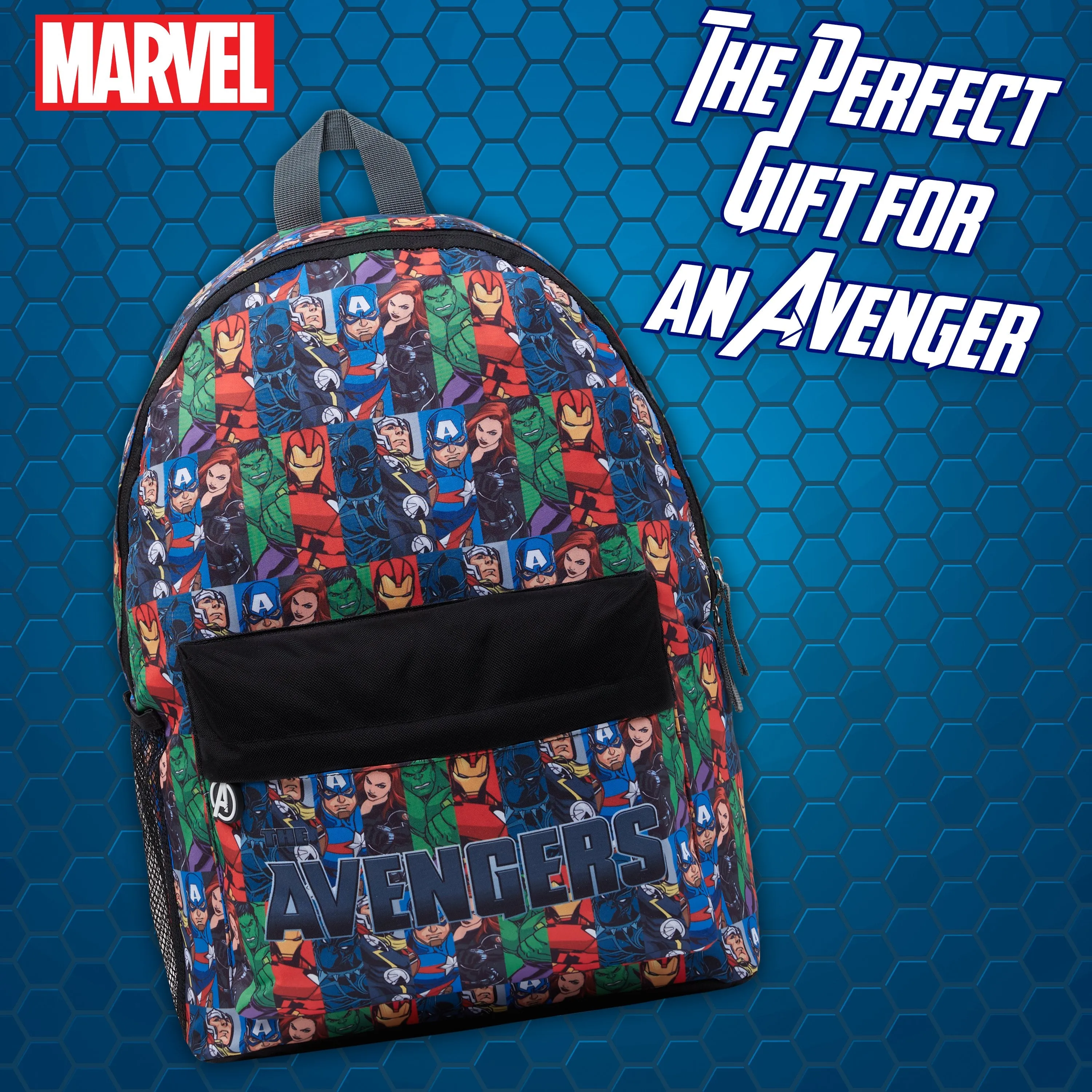 Marvel Avengers Kids Backpack, Large Capacity School Bag For Boys