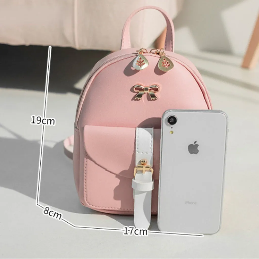 Petite Vegan Leather Backpack