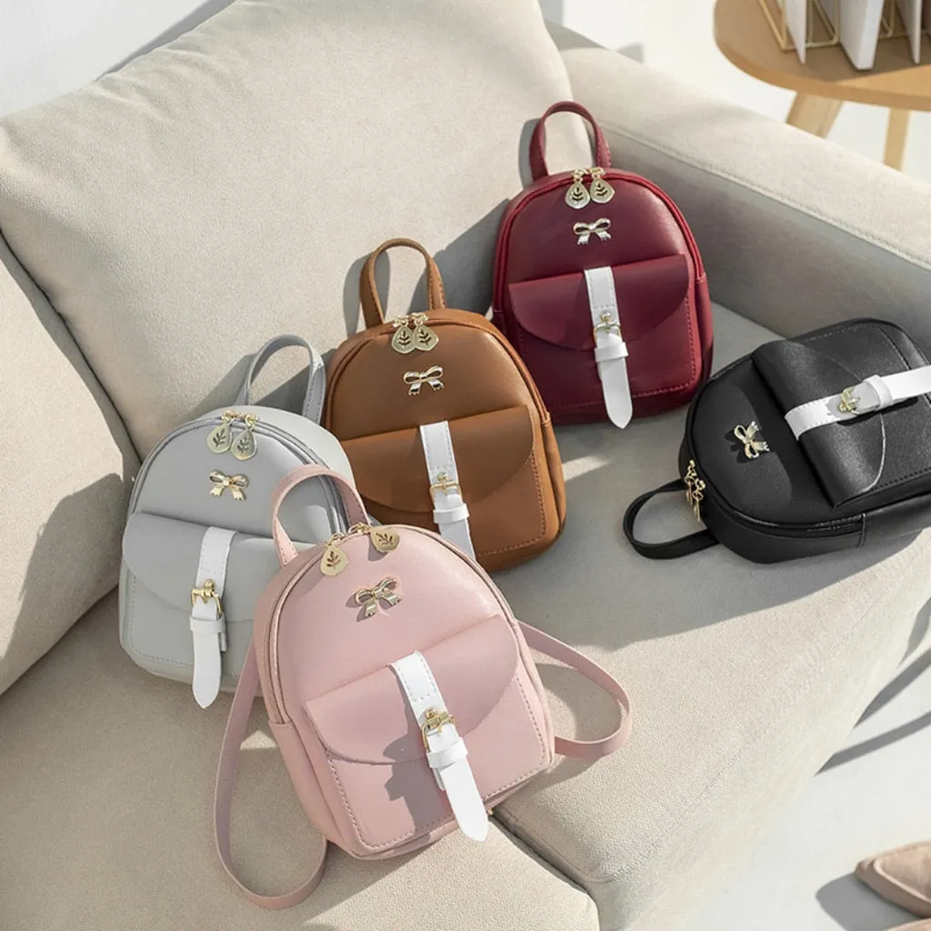 Petite Vegan Leather Backpack