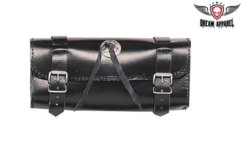 Plain Motorcycle Tool Bag With Concho