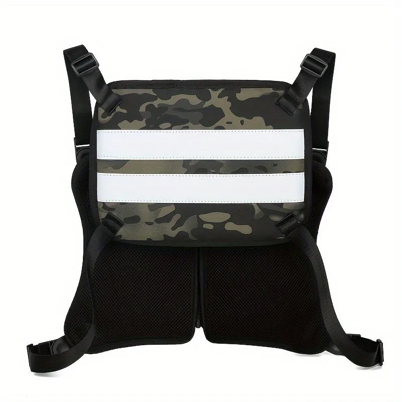Reflective Camouflage Chest Bag Trendy Running Waist