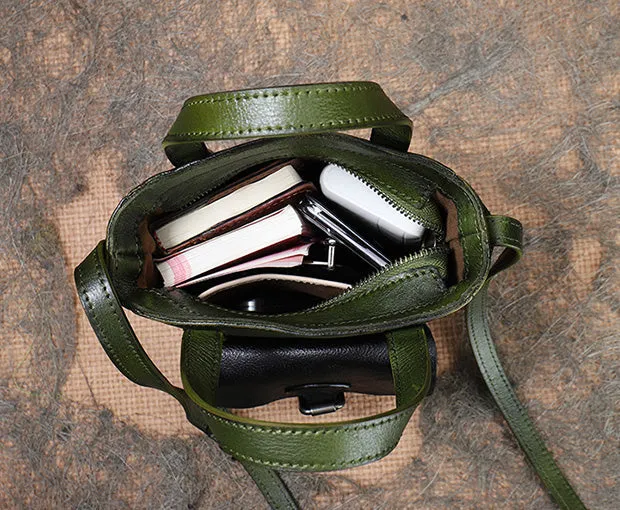 Small Leather Crossbody Purse Black Leather Shoulder Bag