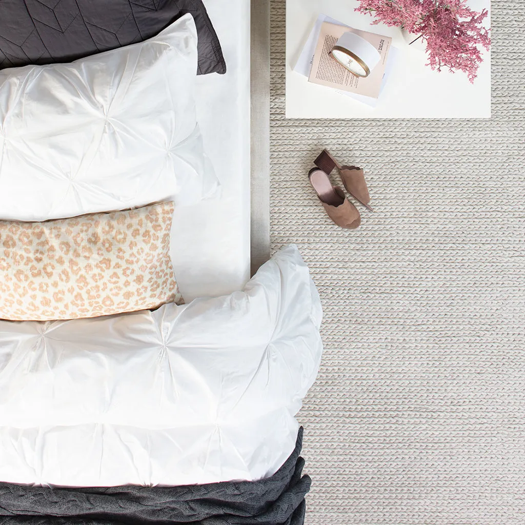 The Chevron Charcoal Grey Quilt & Sham