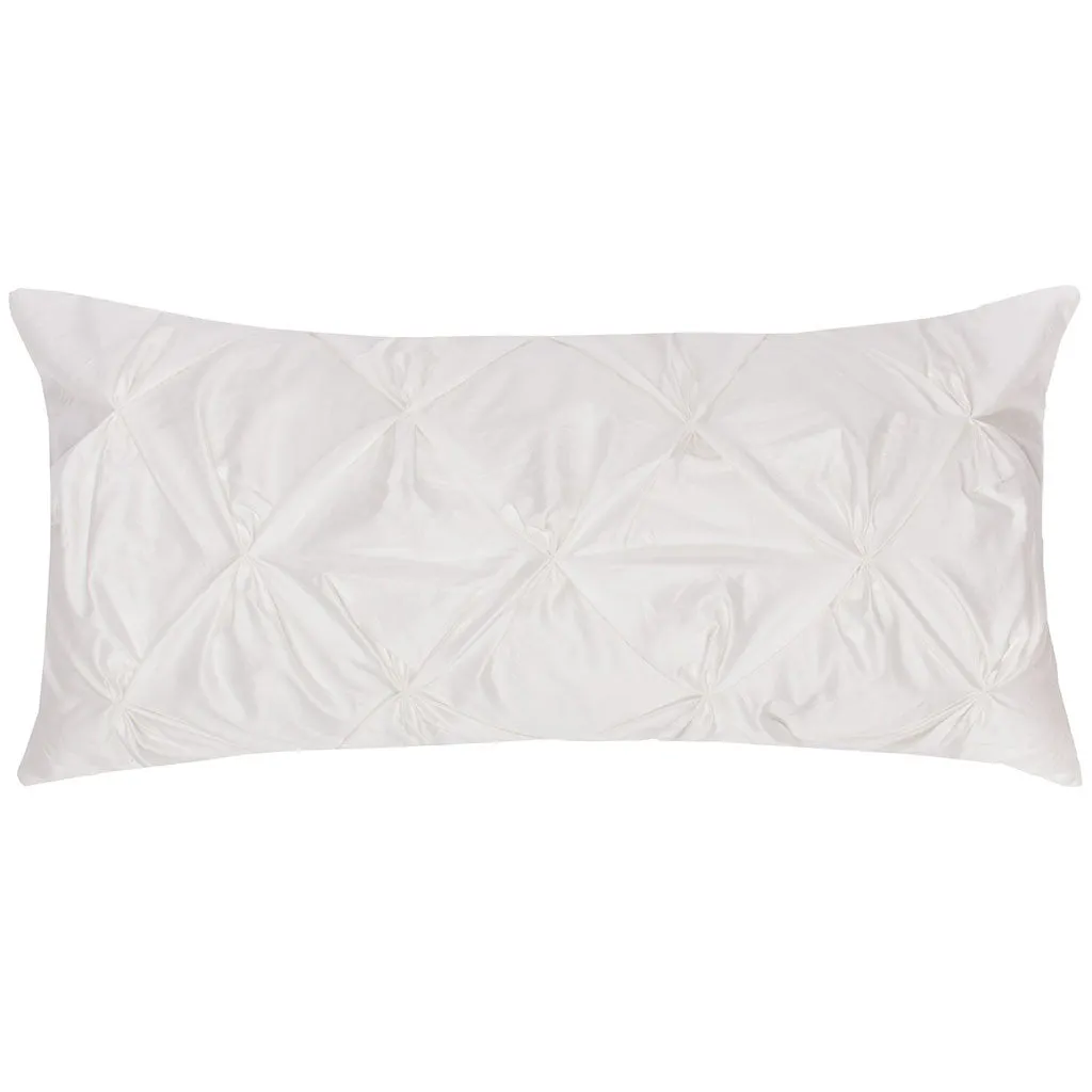 The White Pintuck Throw Pillow