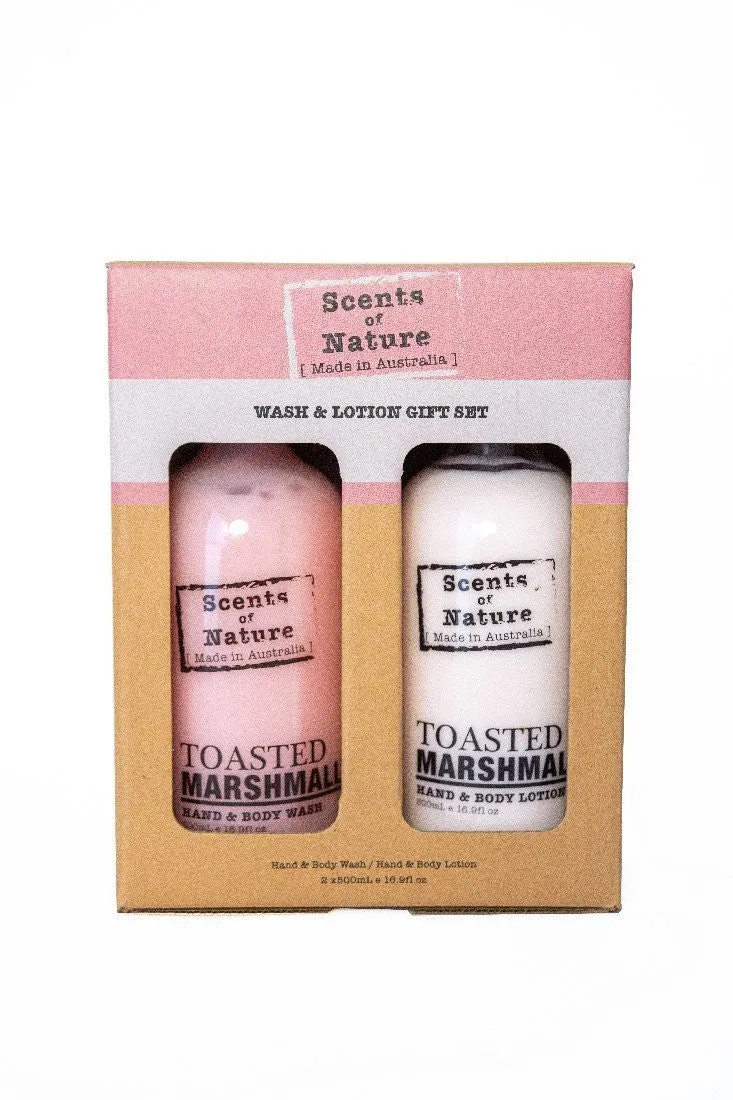 Tilley Scents Of Nature - Wash & Lotion 2x500g - Toasted Marshmallow