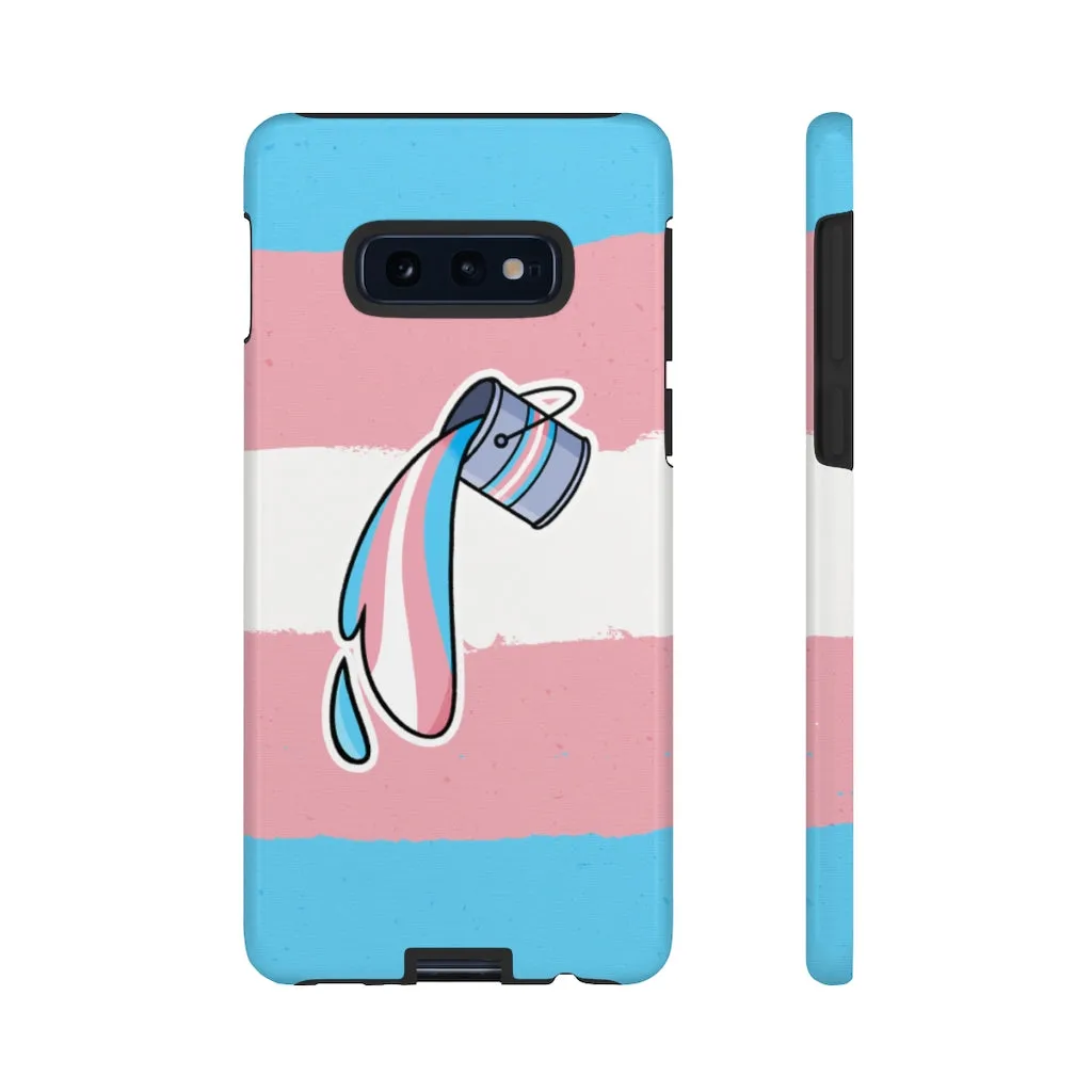 Trans Flag Paint Phone Case for Apple & Samsung