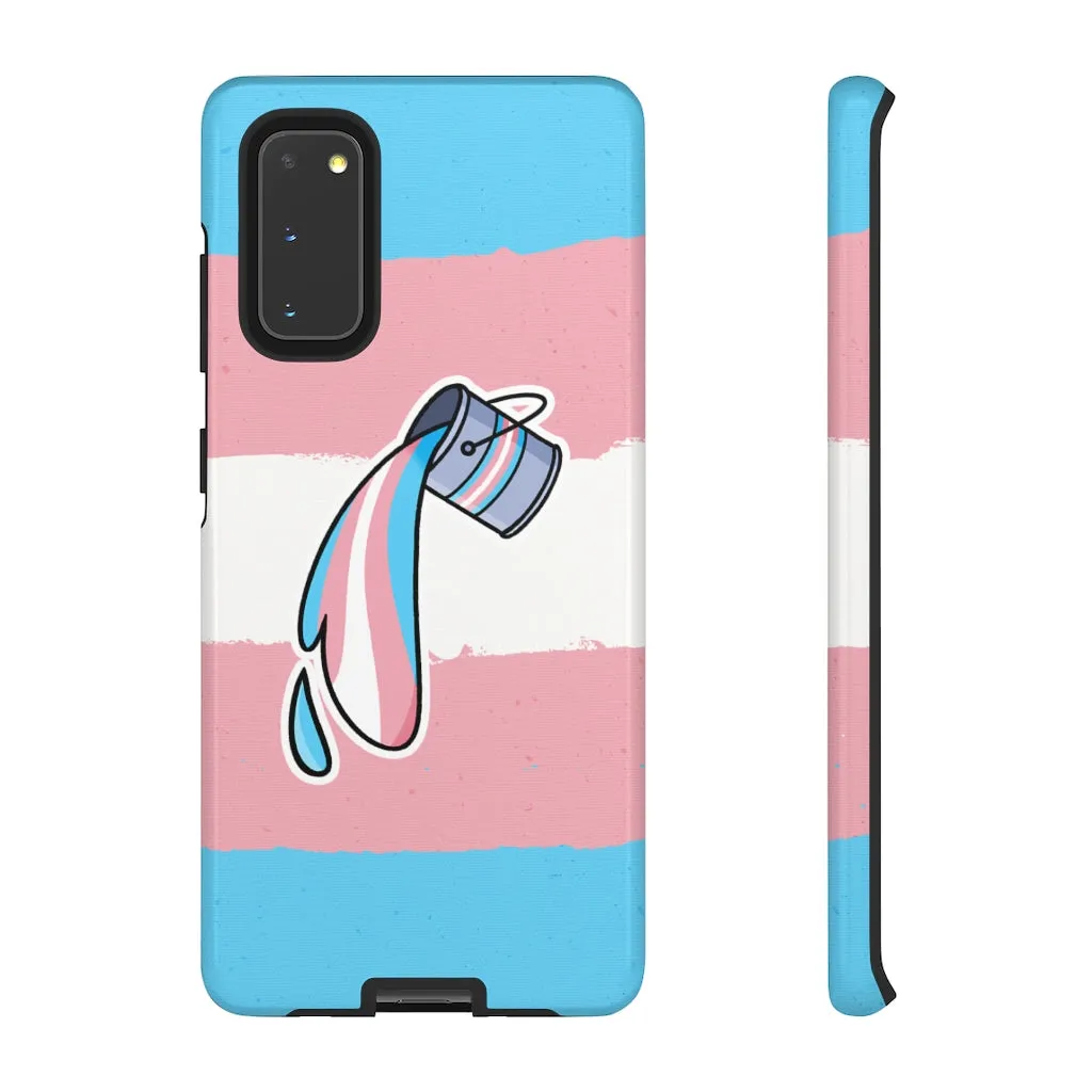Trans Flag Paint Phone Case for Apple & Samsung
