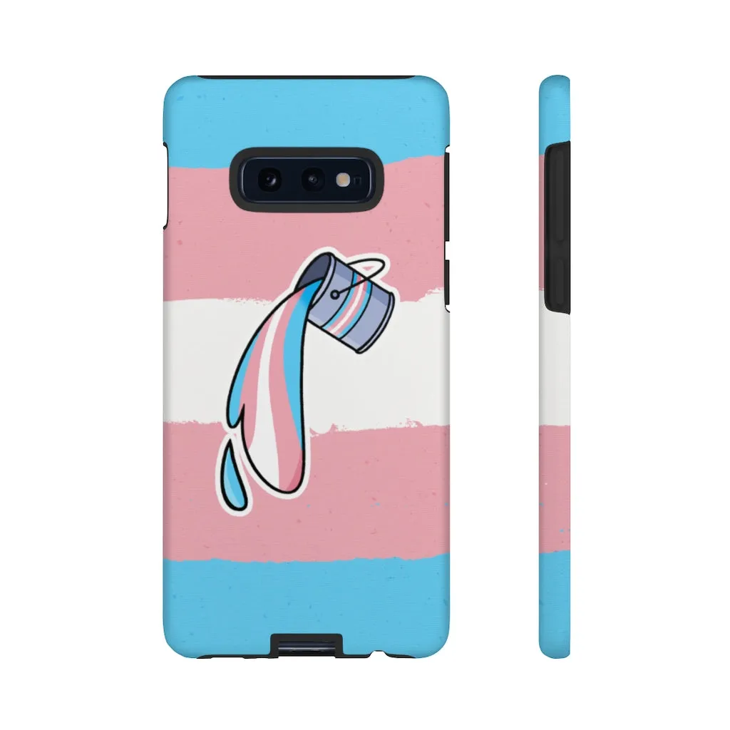 Trans Flag Paint Phone Case for Apple & Samsung