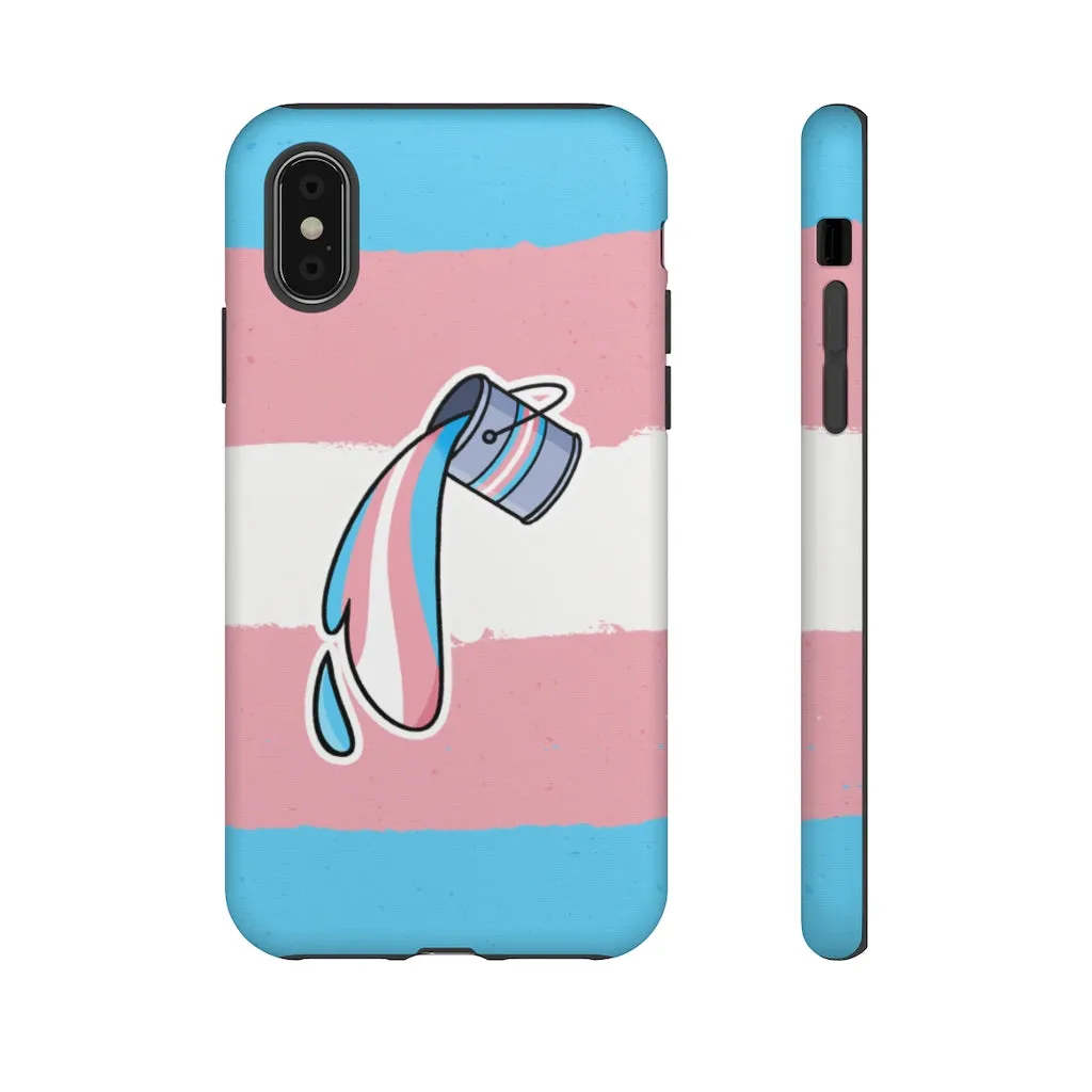 Trans Flag Paint Phone Case for Apple & Samsung