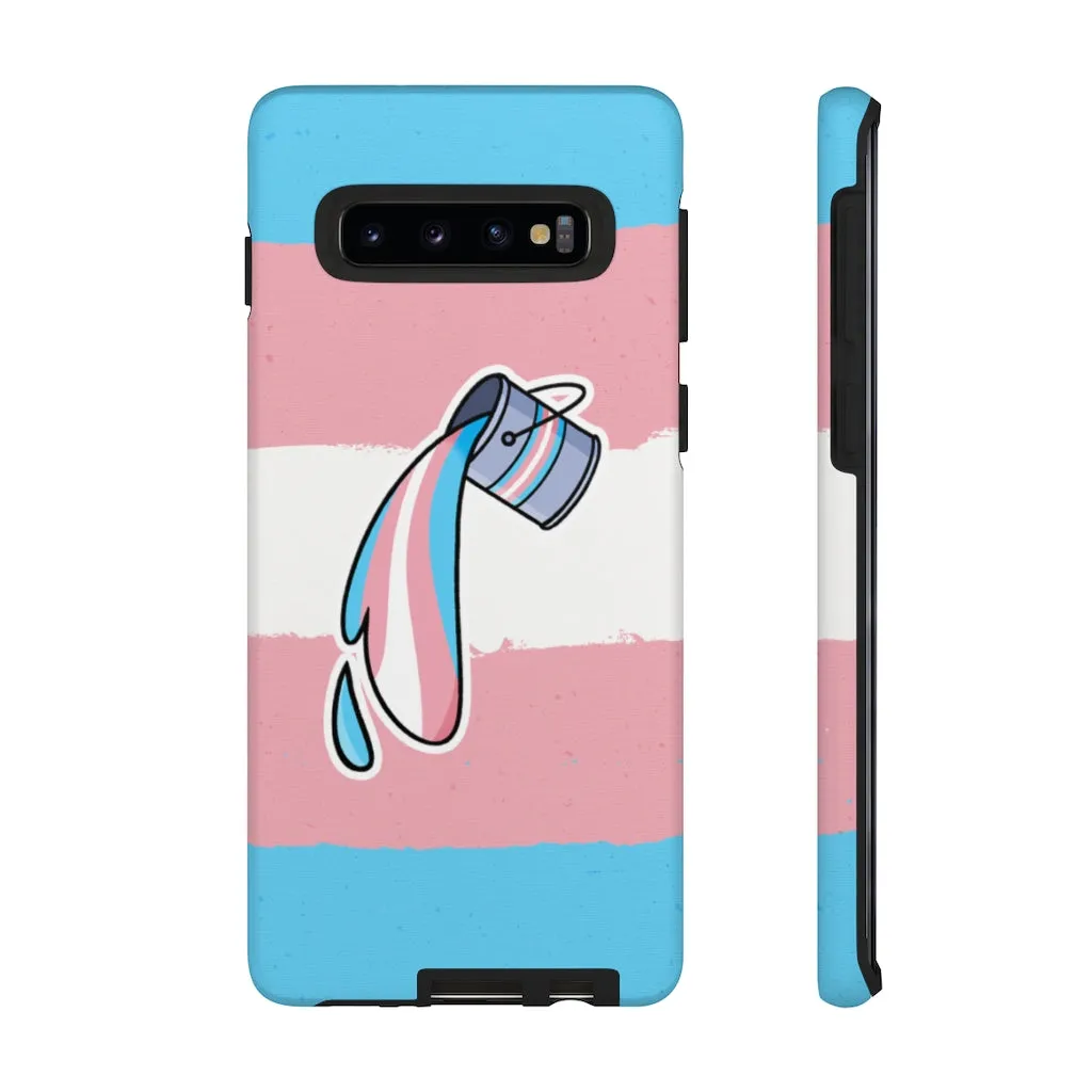 Trans Flag Paint Phone Case for Apple & Samsung