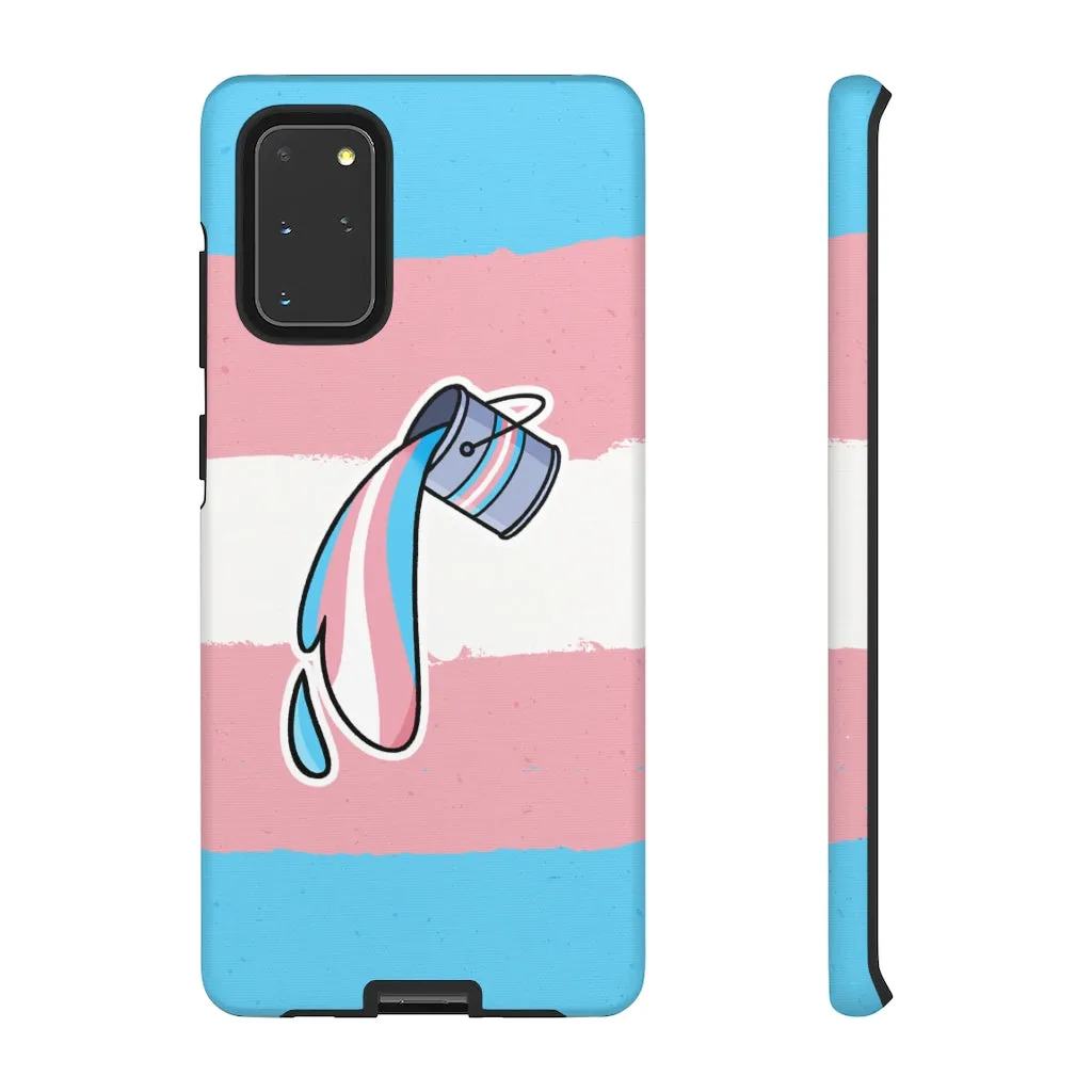 Trans Flag Paint Phone Case for Apple & Samsung