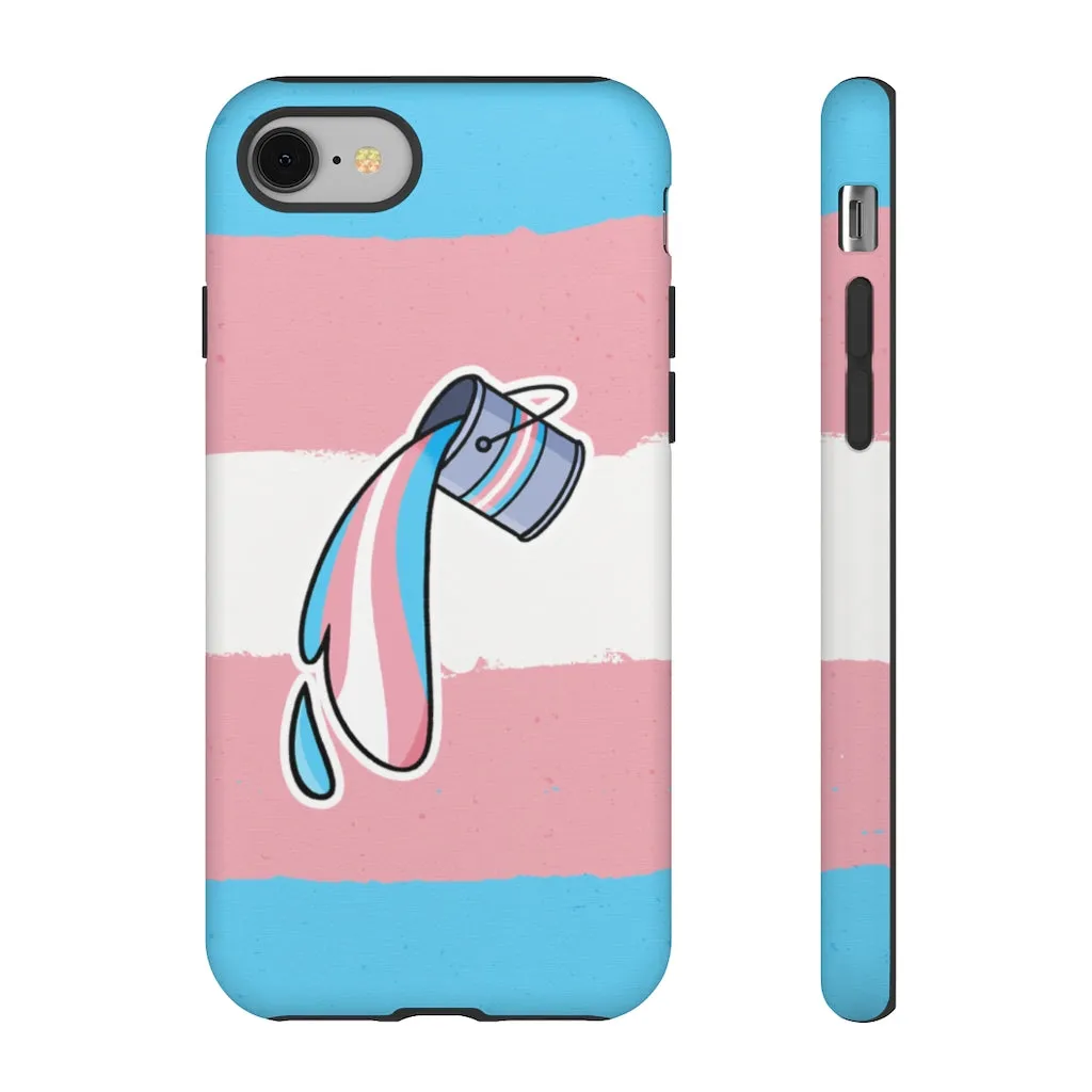 Trans Flag Paint Phone Case for Apple & Samsung