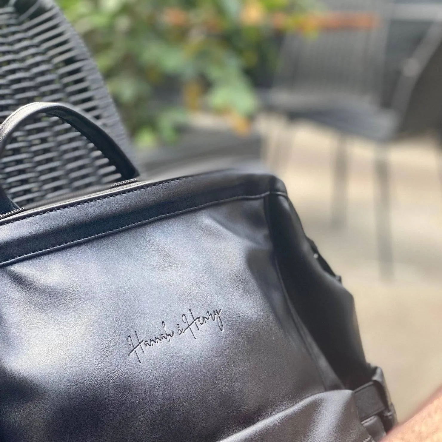 Vintage Diaper Backpack | Black