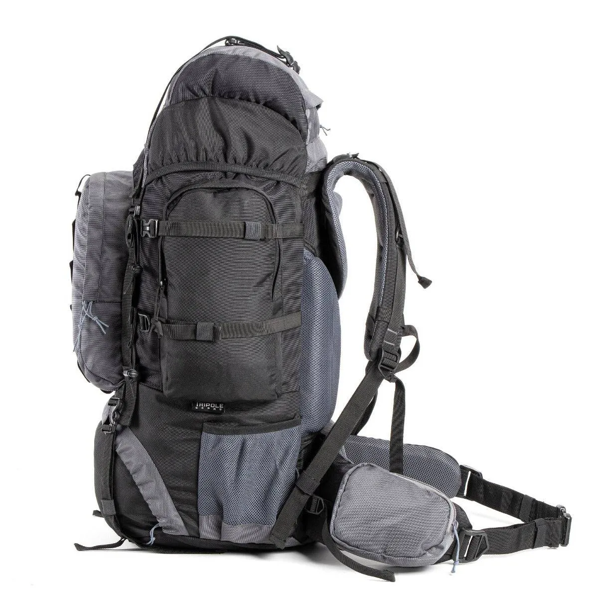 Walker Trekking and Backpacking Rucksack - 65 Litre - Black & Grey