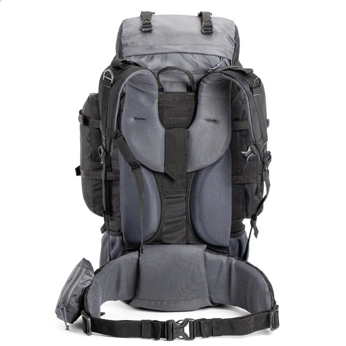 Walker Trekking and Backpacking Rucksack - 65 Litre - Black & Grey