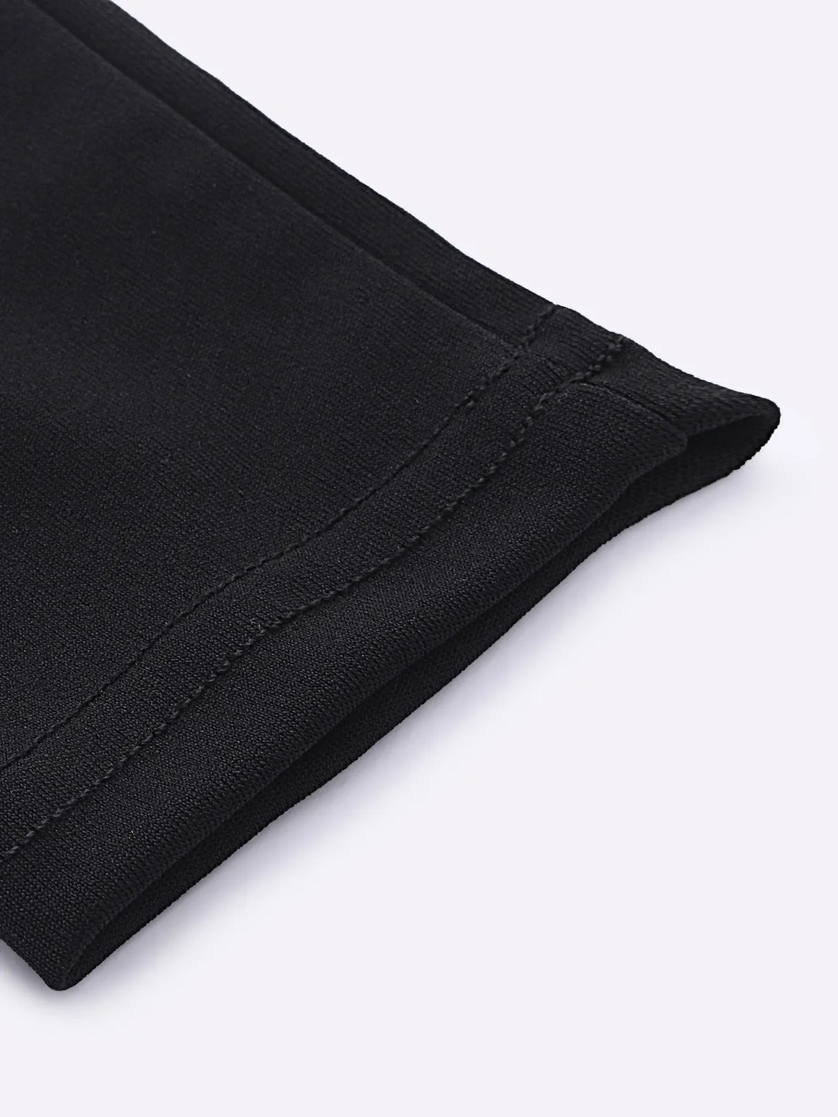 Wholesale Black Round Neck Long Sleeve Plain Cut Out Mini Dress
