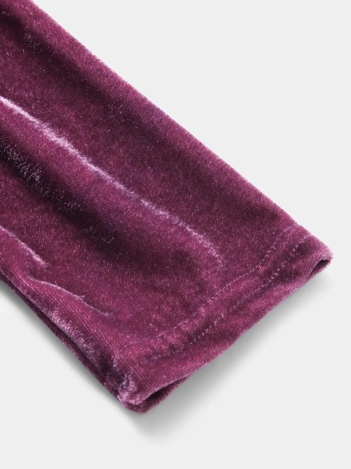 Wholesale Purple V-Neck Long Sleeve Plain Irregular Hem Mini Dresses