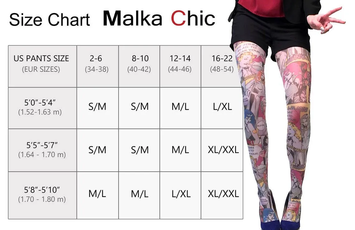 Wild Tiger Printed Tights