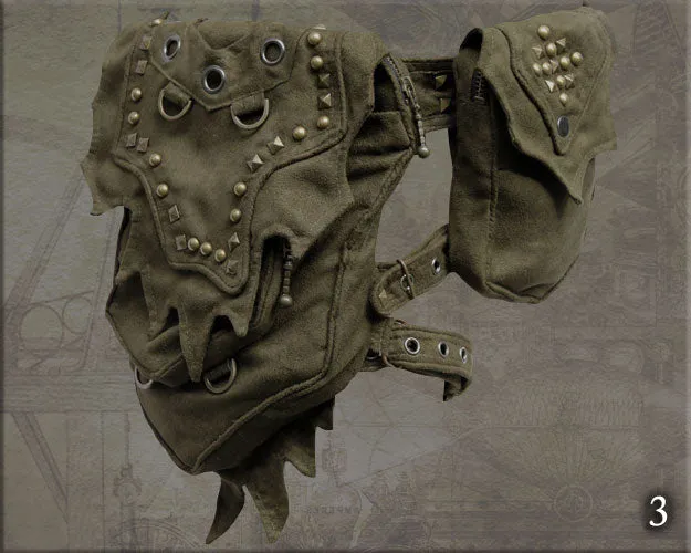 Wizard Hip Belt - with studs and small device pocket
