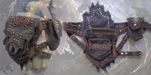 Wizard Hip Belt - with studs and small device pocket