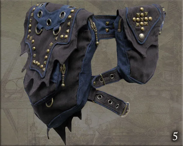Wizard Hip Belt - with studs and small device pocket