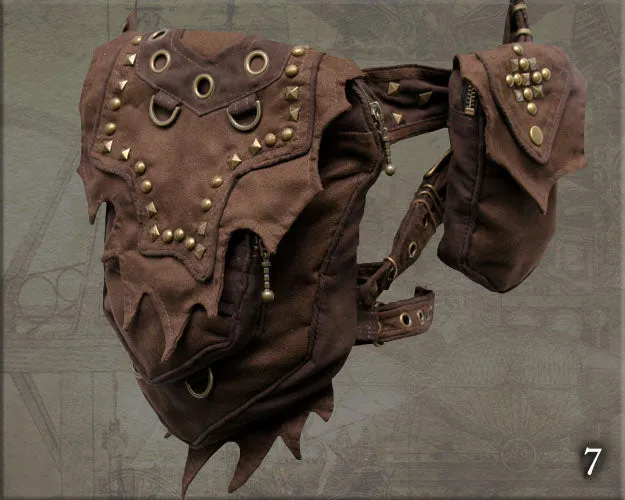 Wizard Hip Belt - with studs and small device pocket