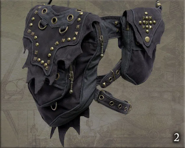 Wizard Hip Belt - with studs and small device pocket
