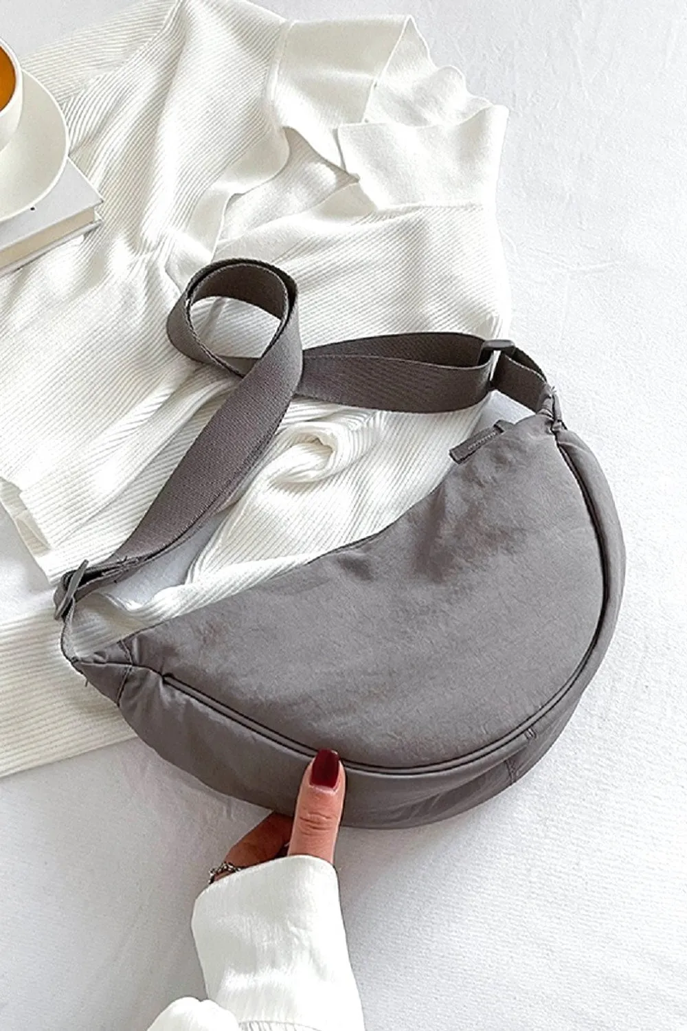 Women's Zenana Crescent Crossbody Bag