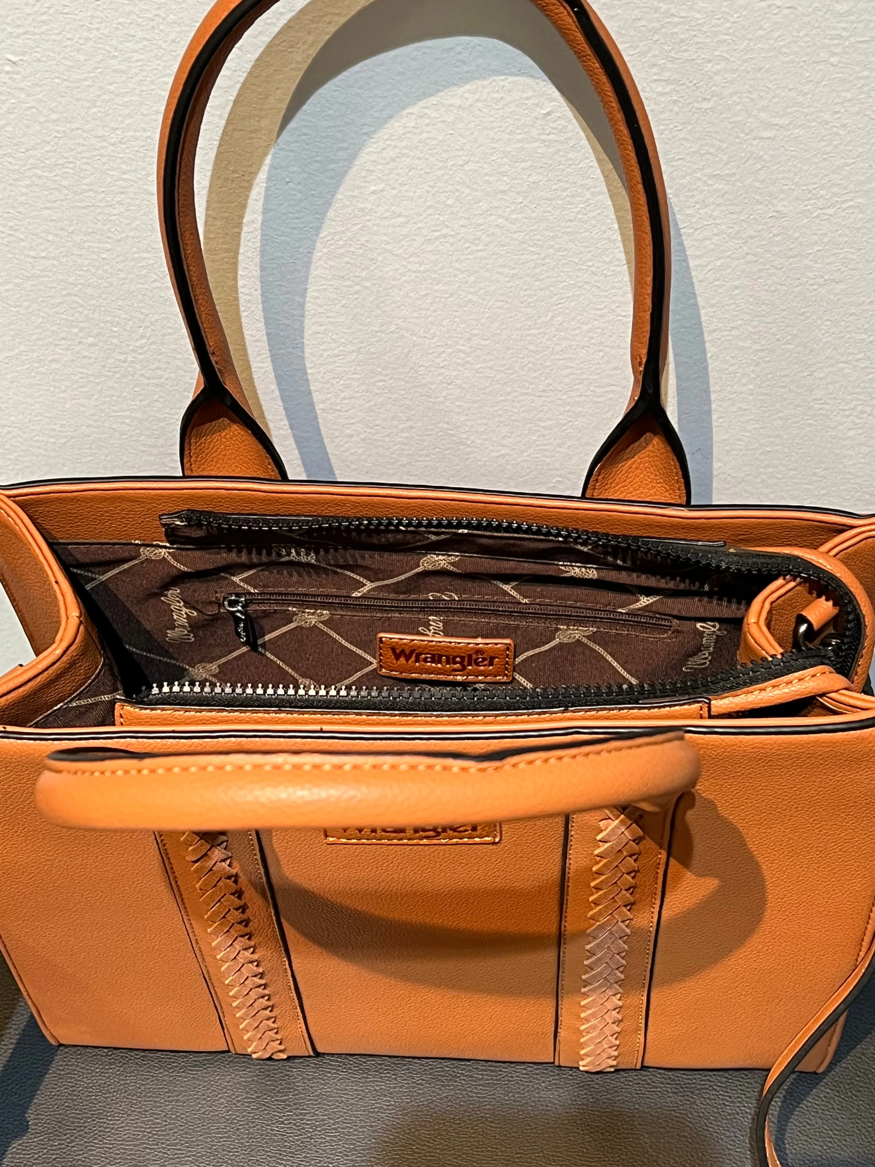 Wrangler Carry-All Tote/Crossbody Brown